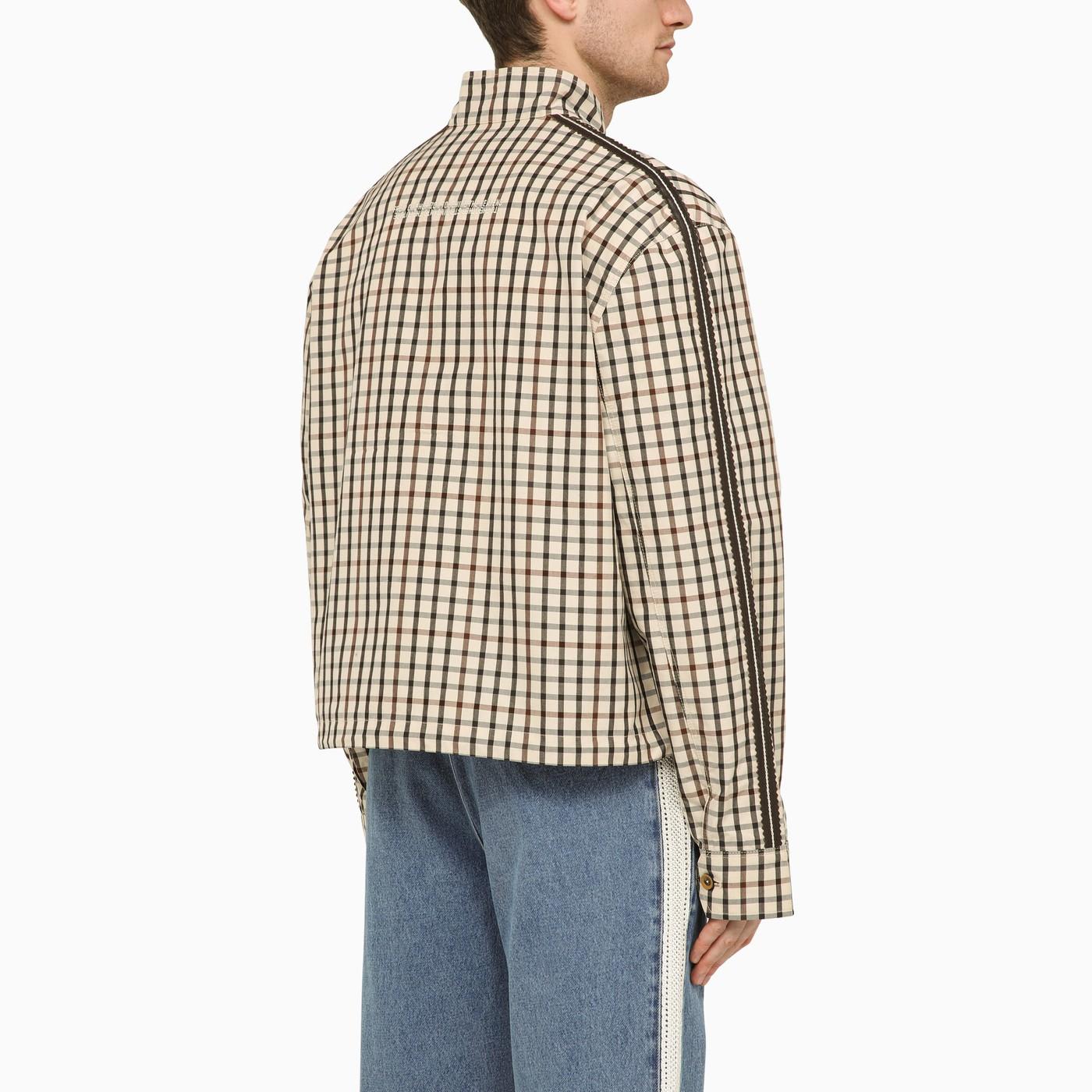 Path Harrington checked shirt jacket - Neutrals