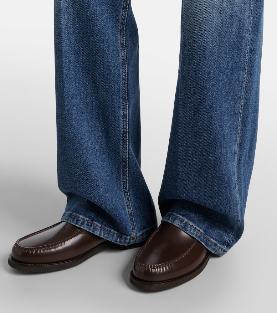 Low-rise straight jeans