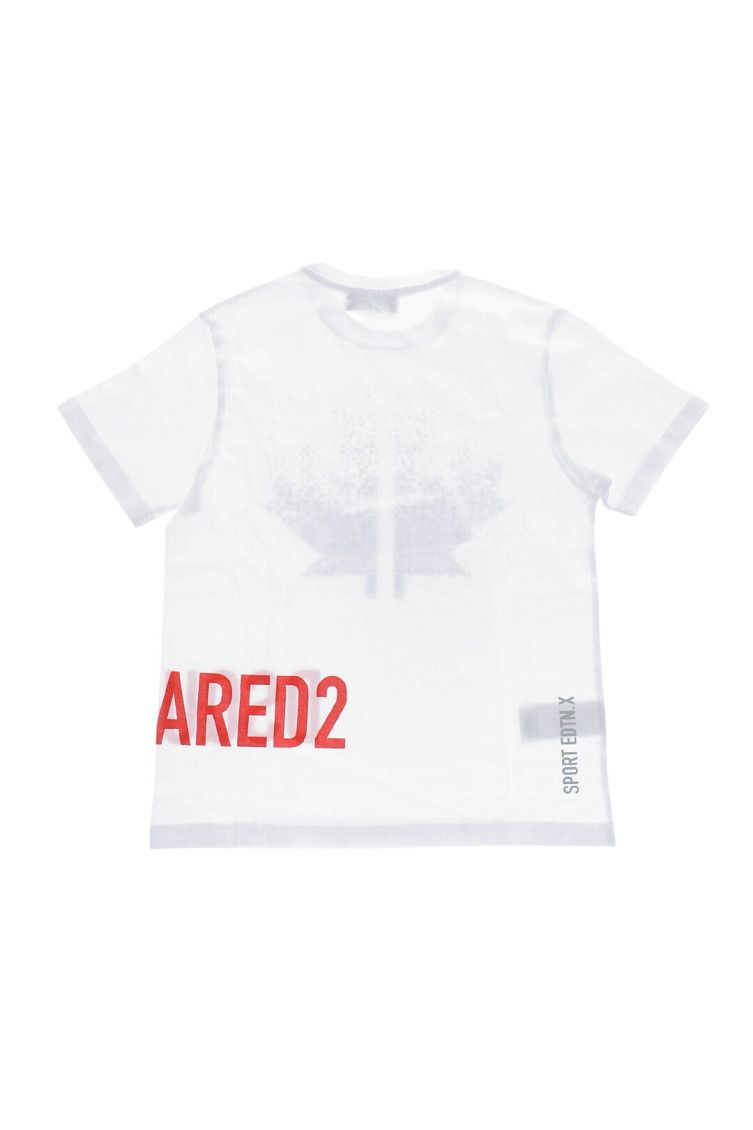 Boys White Regular T-Shirt