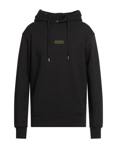 Man Sweatshirt Black Size M Cotton, Elastane