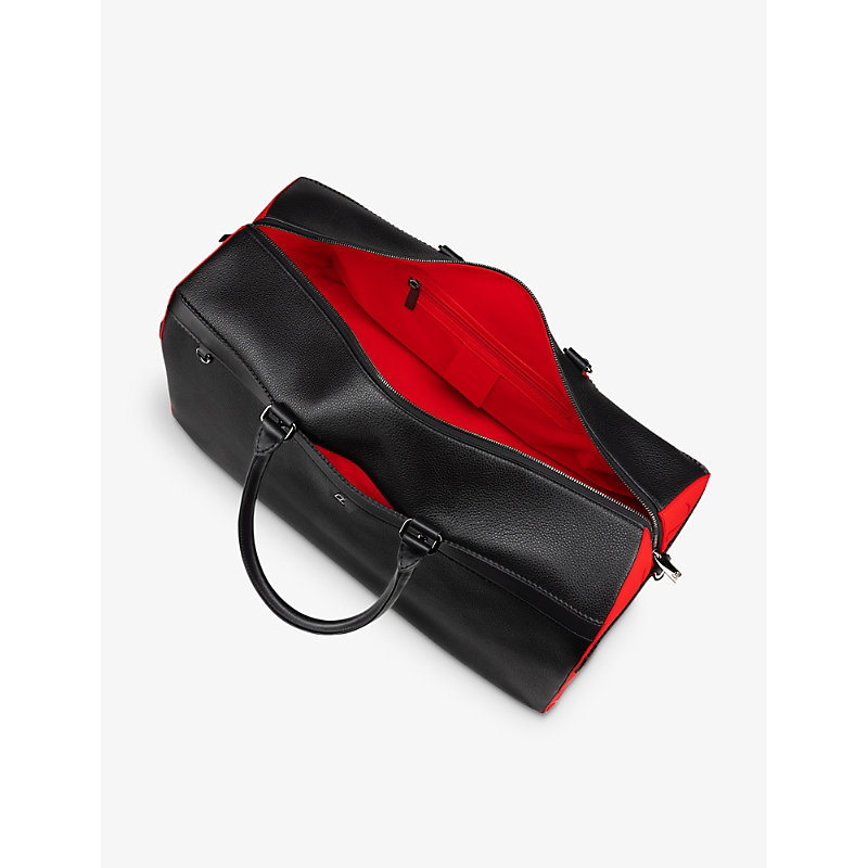 Mens Black Ruisbuddy Leather Duffle bag One Size