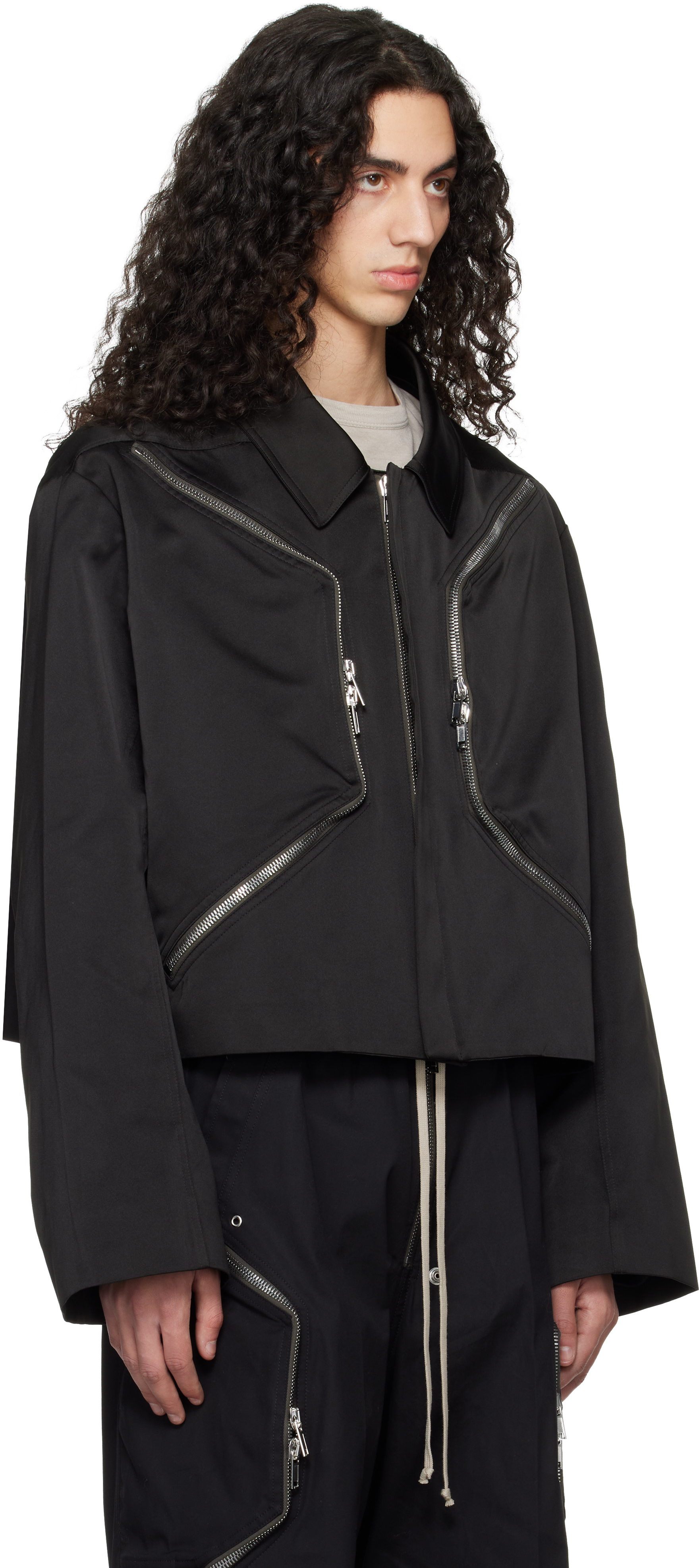 Black Temple Heizer Mac Jacket