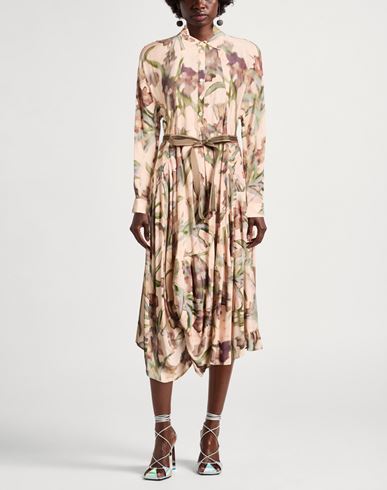 Use Woman Midi dress Beige Size 2 Rayon, Silk