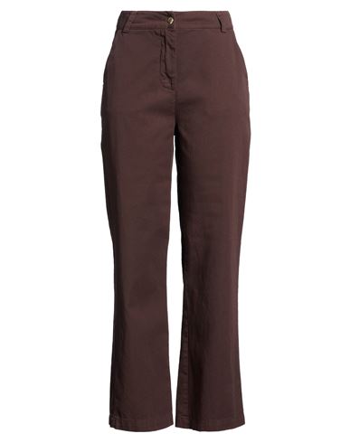 Woman Pants Chocolate brown Size 6 Cotton