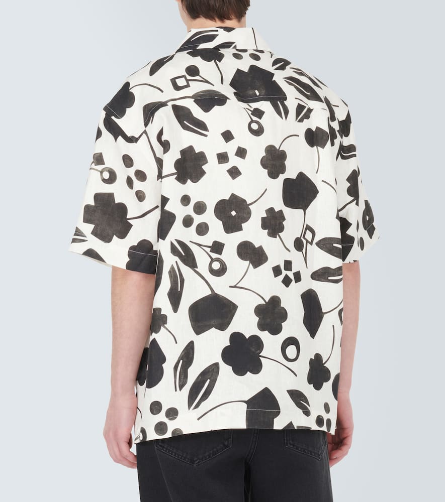 Jean printed linen shirt