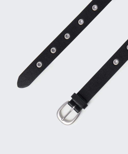 Synthetic Leather Eyelet Belt_25mm