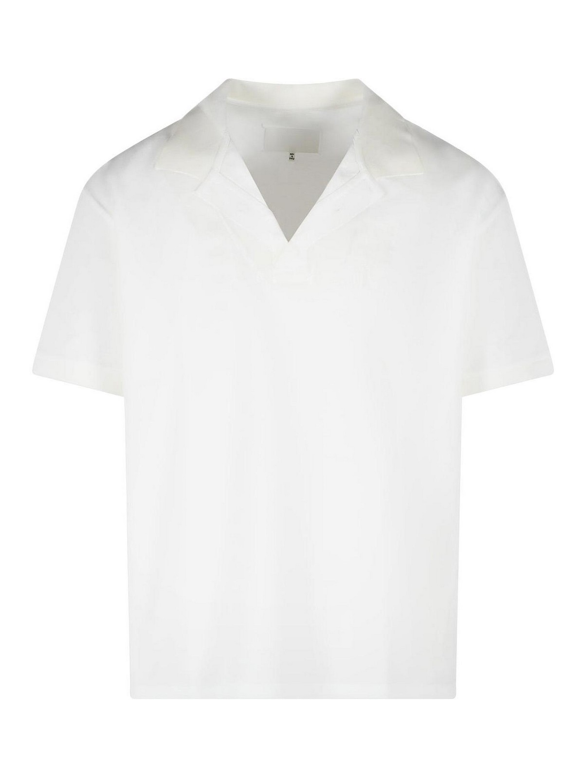 Maison Margiela - cotton polo shirt short sleeves collar