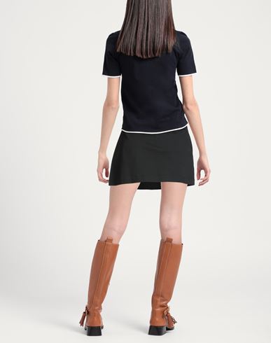 Woman Mini skirt Black Size 6 Cotton, Polyurethane