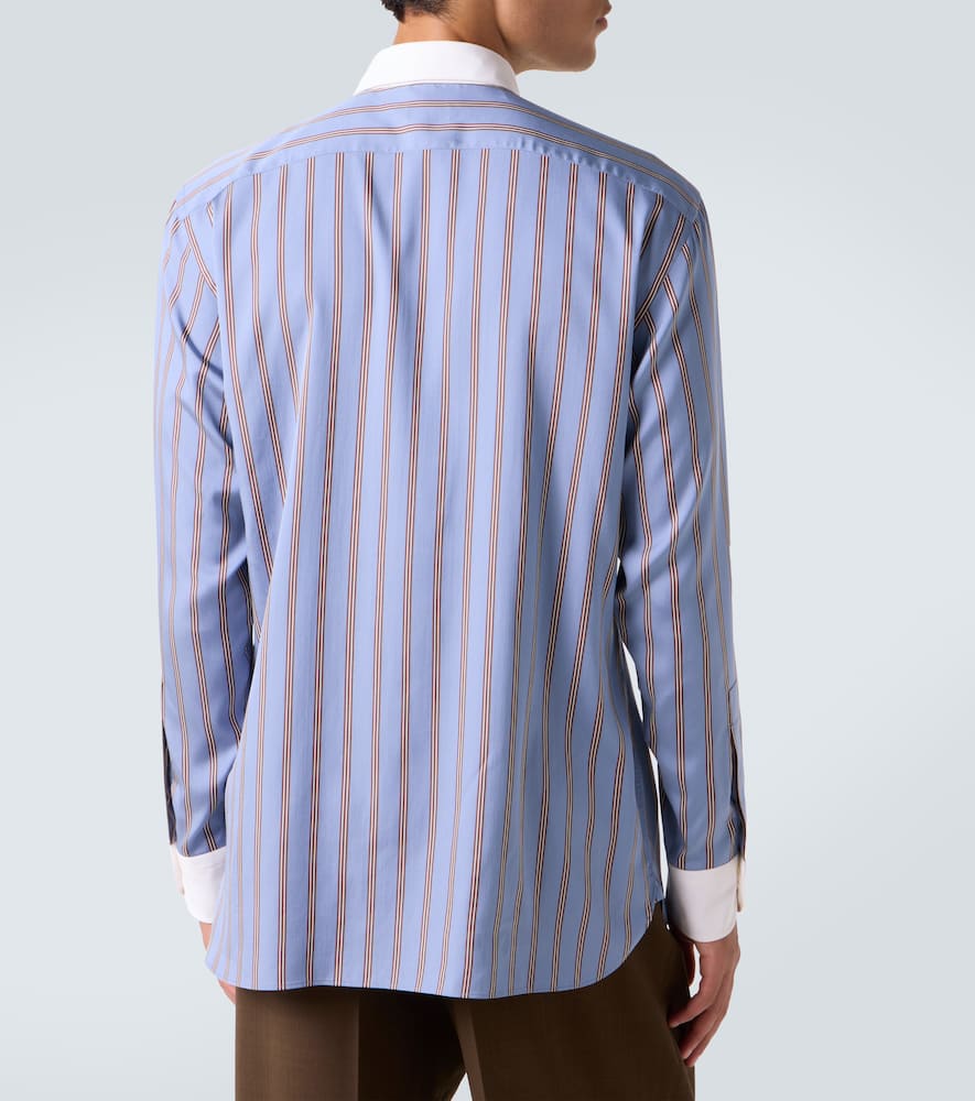 Striped silk shirt