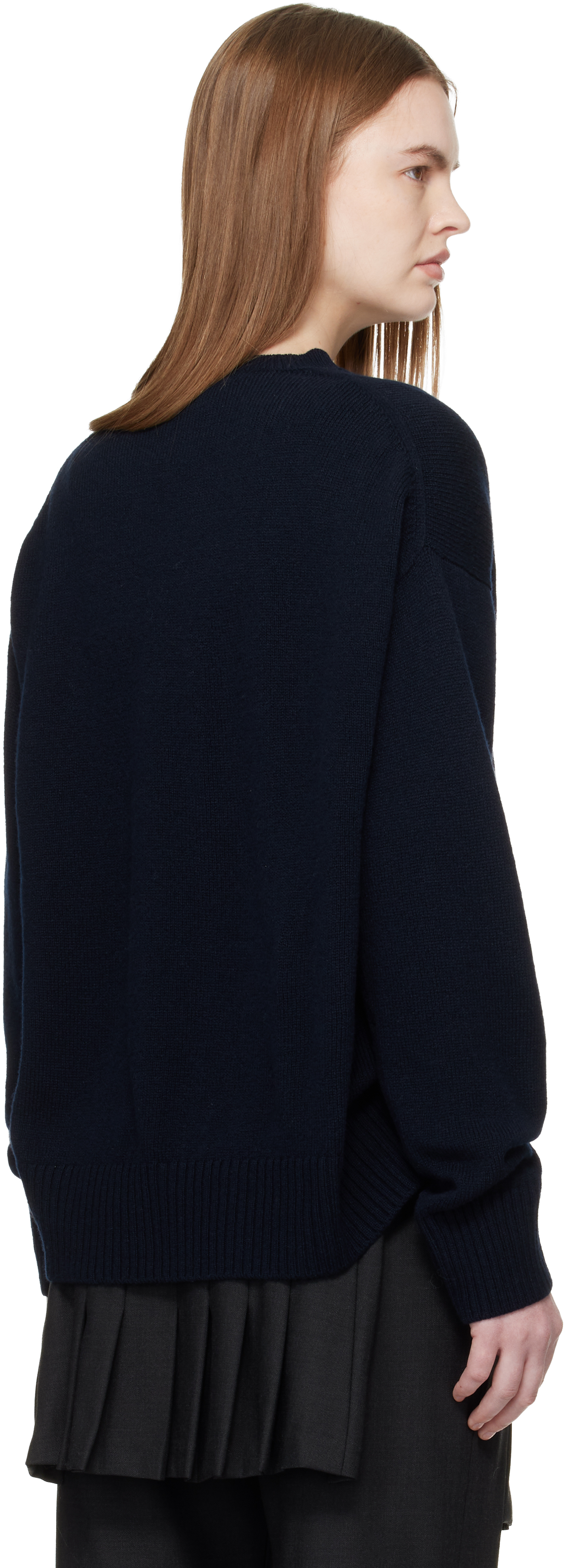 Navy Innes Slouch Sweater