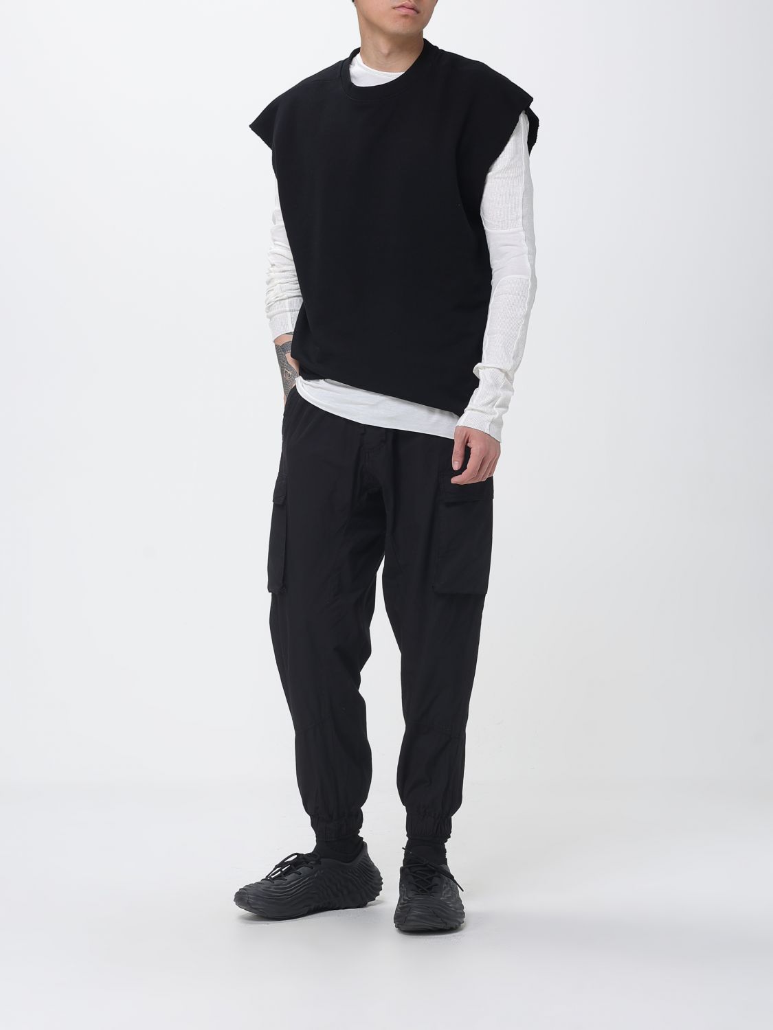 Pants Men color Black