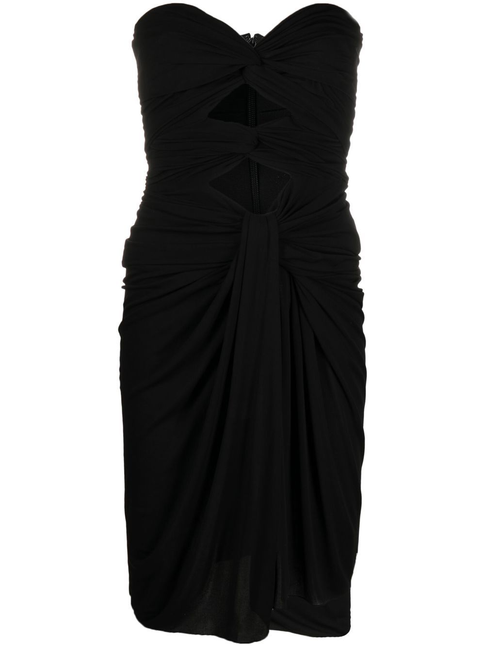 Cut-out mini dress - Neutrals