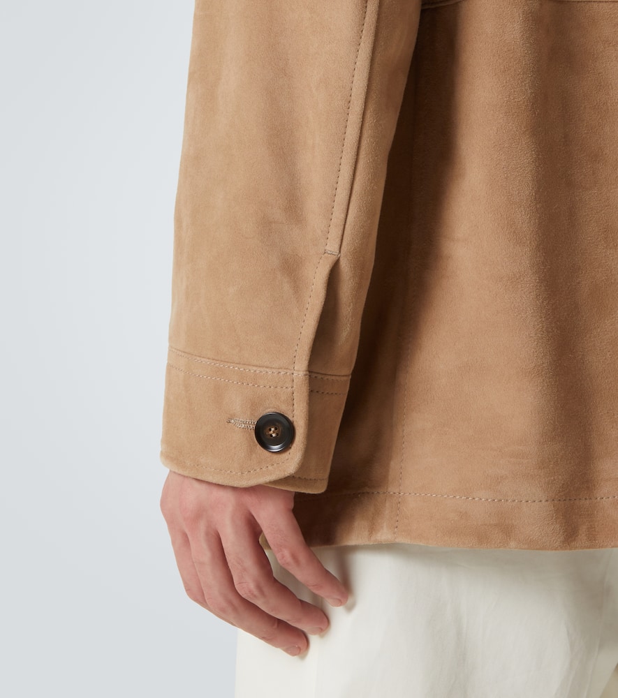 Suede field jacket