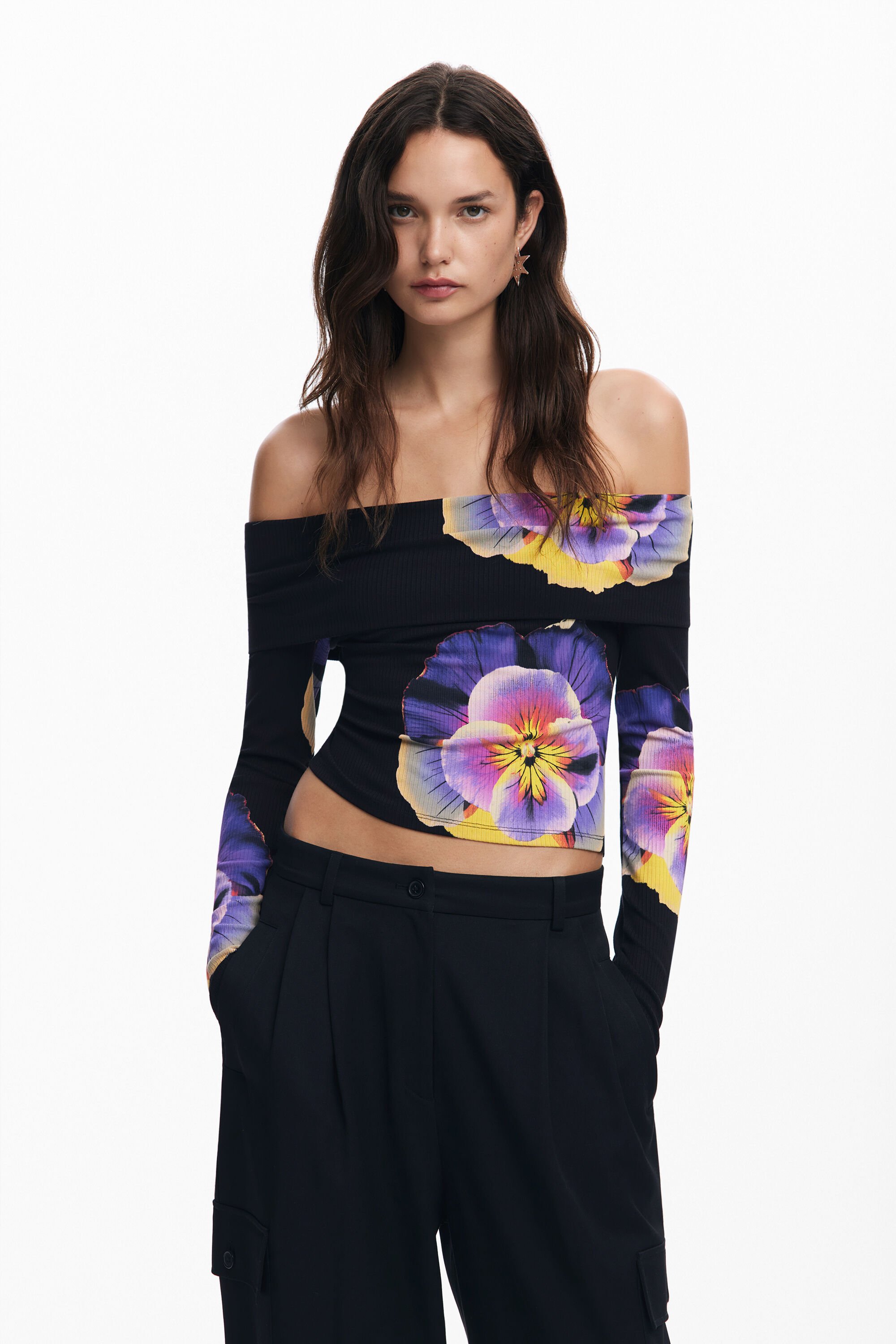 Floral print T-shirt M. Christian Lacroix