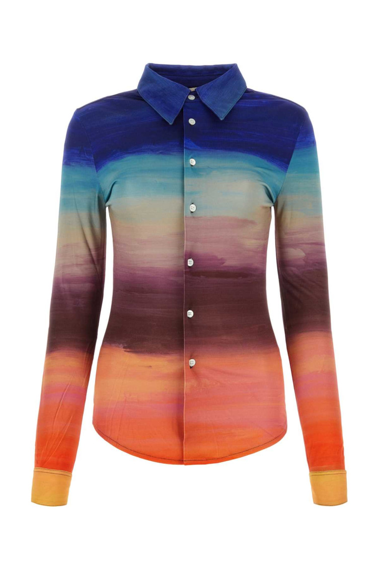 Multicoloured Jersey Shirt With Dark Side Of The Moon Print
