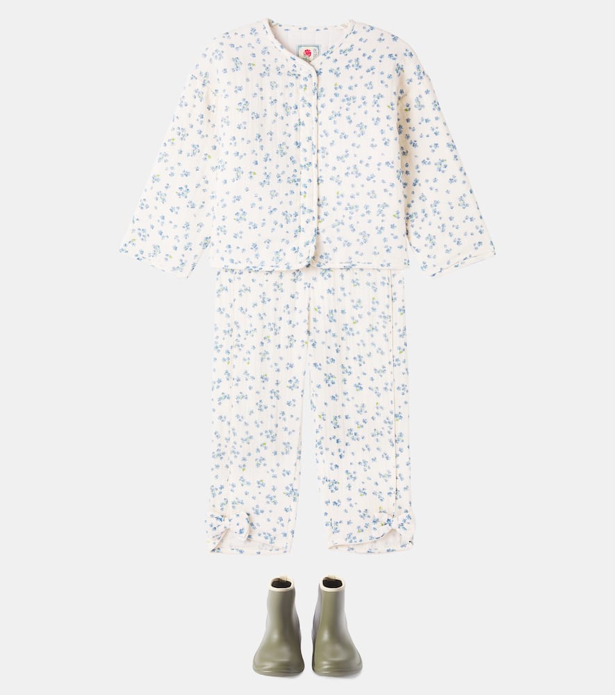 Konges Sløjd Mioblu floral cotton shorts
