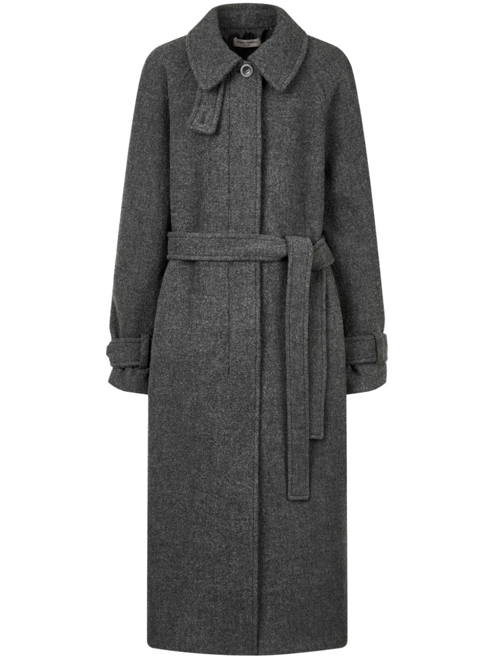 Mélange-effect coat - Grey