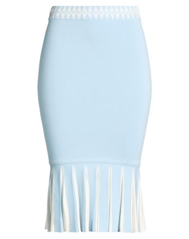 Woman Midi skirt Light blue Size 4 Viscose, Polyester