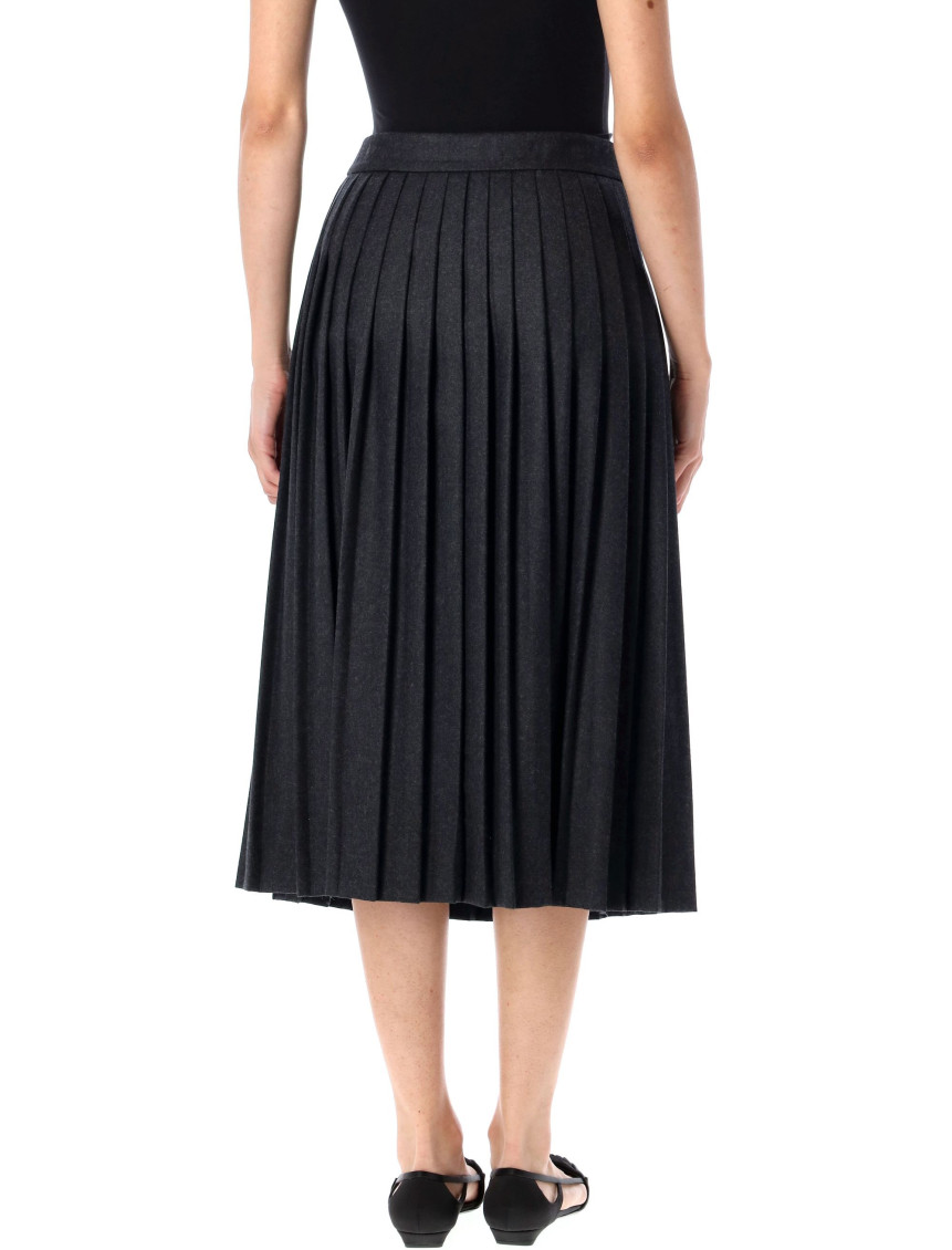Flannel Pleated Skirt