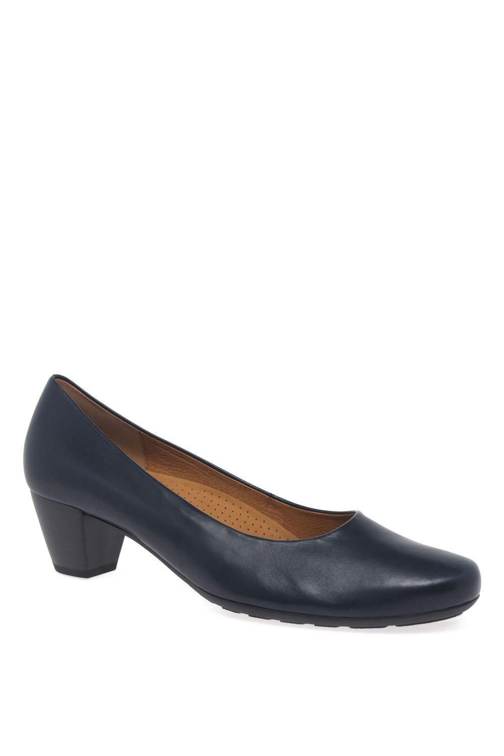 Gabor Women's 'Brambling' Wide Fit Court Shoes in Navy