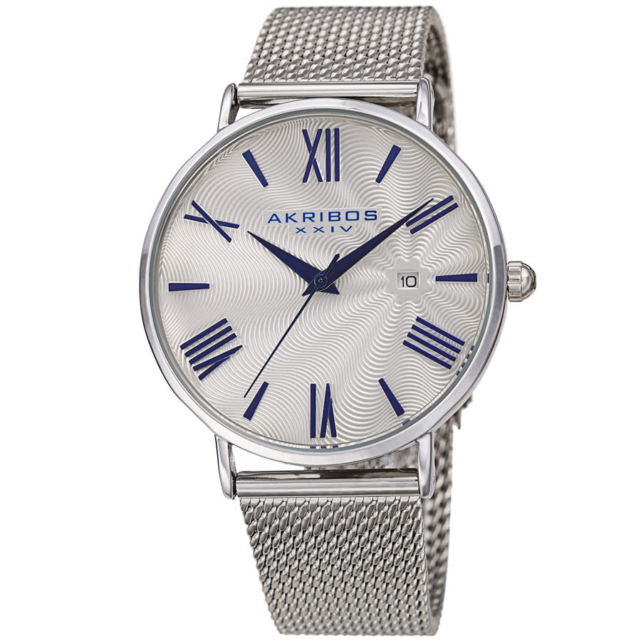 Quartz Silver Dial Mens Watch AK1110SS