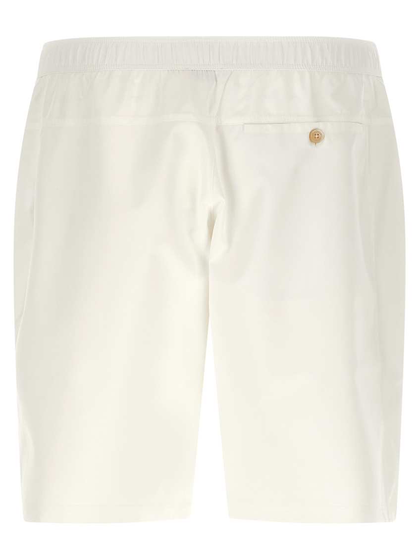 Brunello Cucinelli - tennis nylon bermuda shorts trompe l oei
