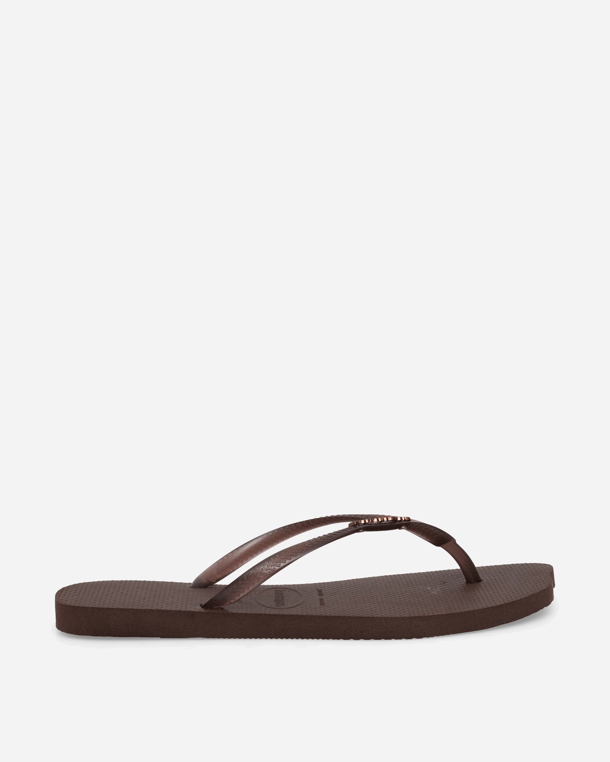 Women s Slim Split Flip Flops Dark Brown