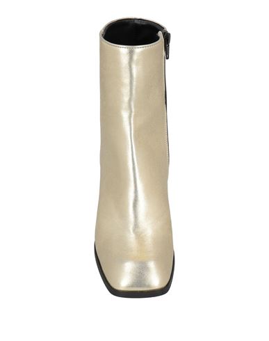 Woman Ankle boots Platinum Size 7 Textile fibers