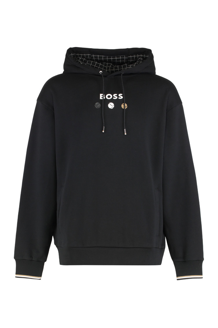 Hooded Sweatshirt Made Of Terry Cotton