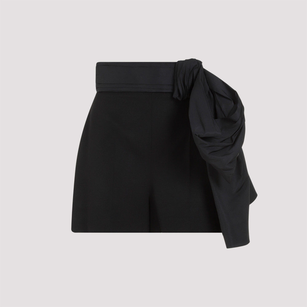 Black Cupro Shorts
