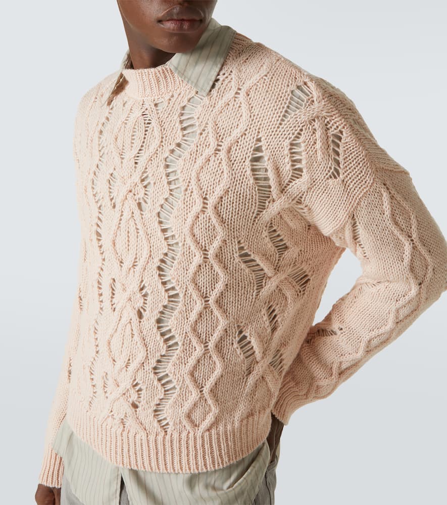 Our Legacy Cable Sonar Roundneck wool sweater