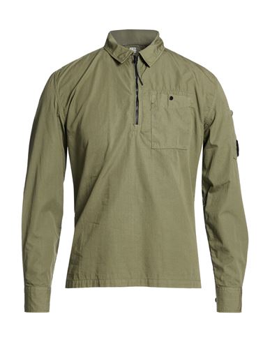 C. p. Company Man Shirt Military green Size XS Cotton