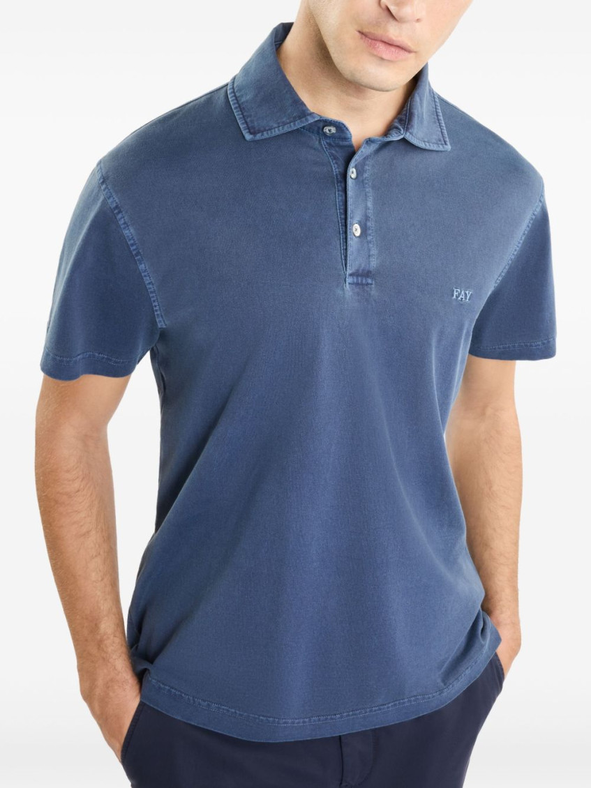 Blue Logo Polo Shirt