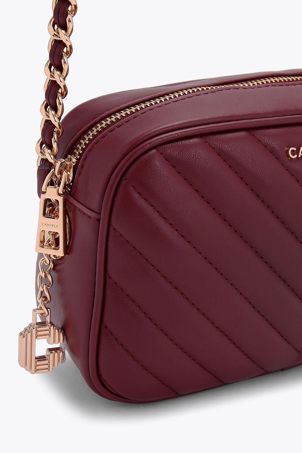Carvela 'lola Cross Body' Bag In Dark Red