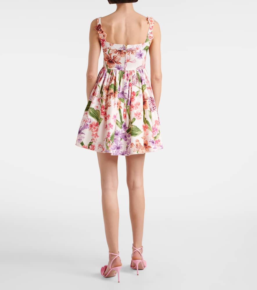 Barbare floral cotton minidress