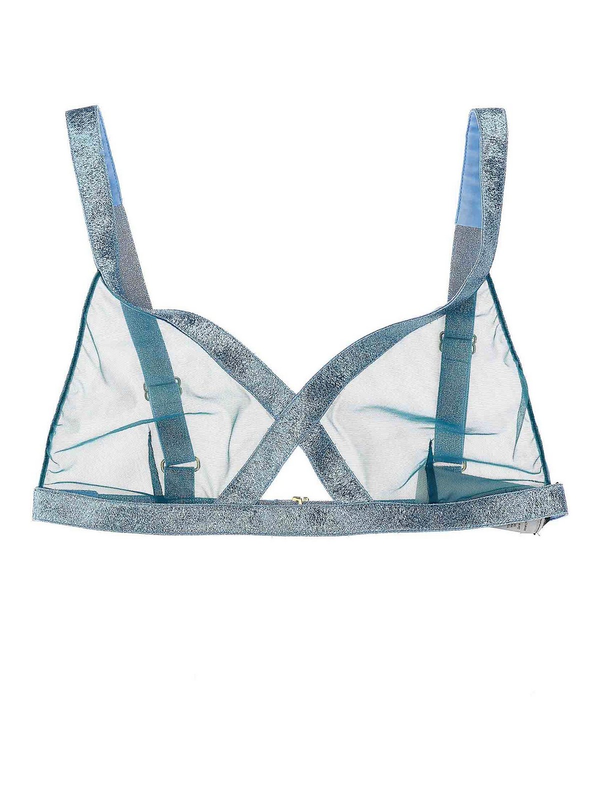 Iridescent sable tulle top