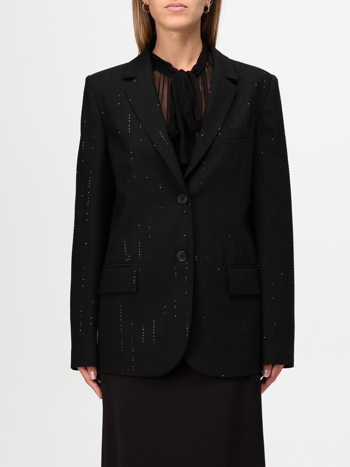 Sequined blazer - Black