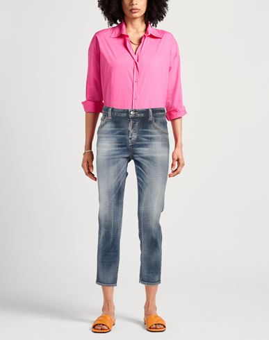 Dsquared2 Woman Jeans Blue Size 6 Cotton, Elastane