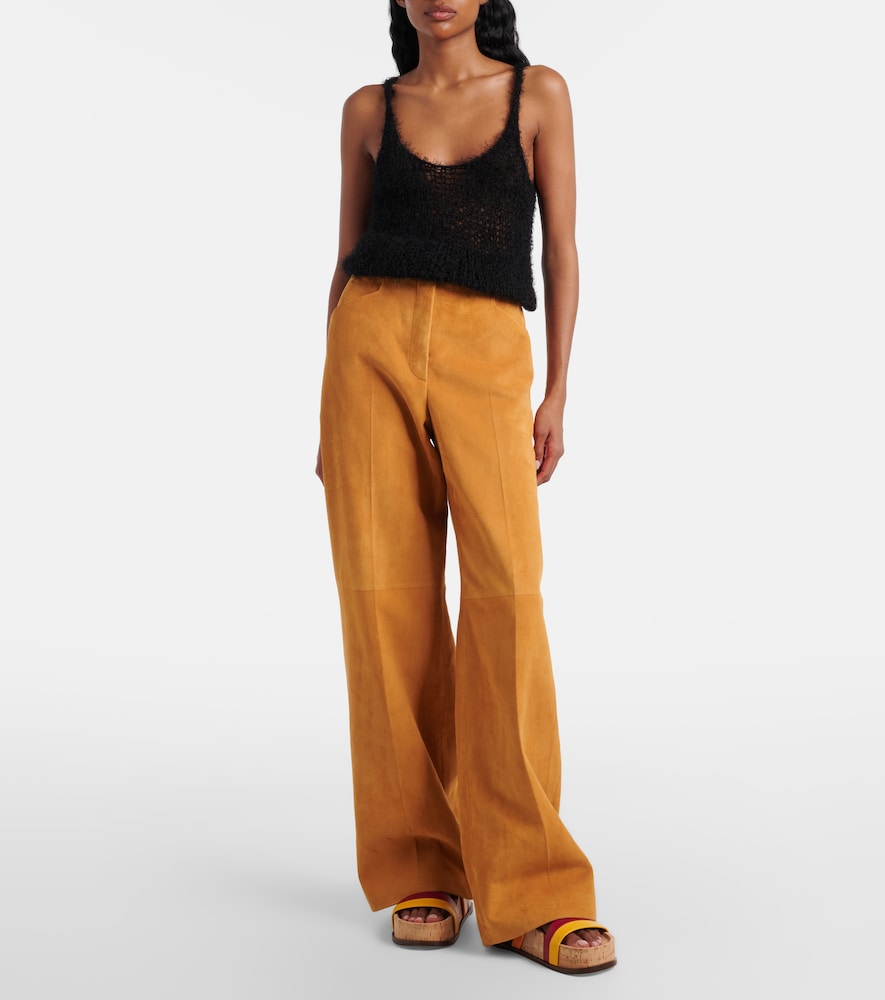 Nur open-knit silk and cashmere tank top