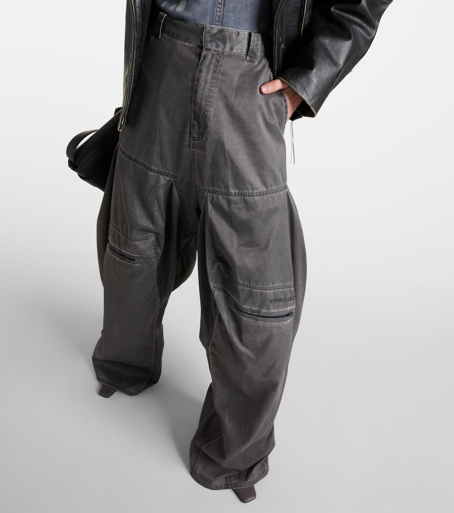 Faded cargo jeans