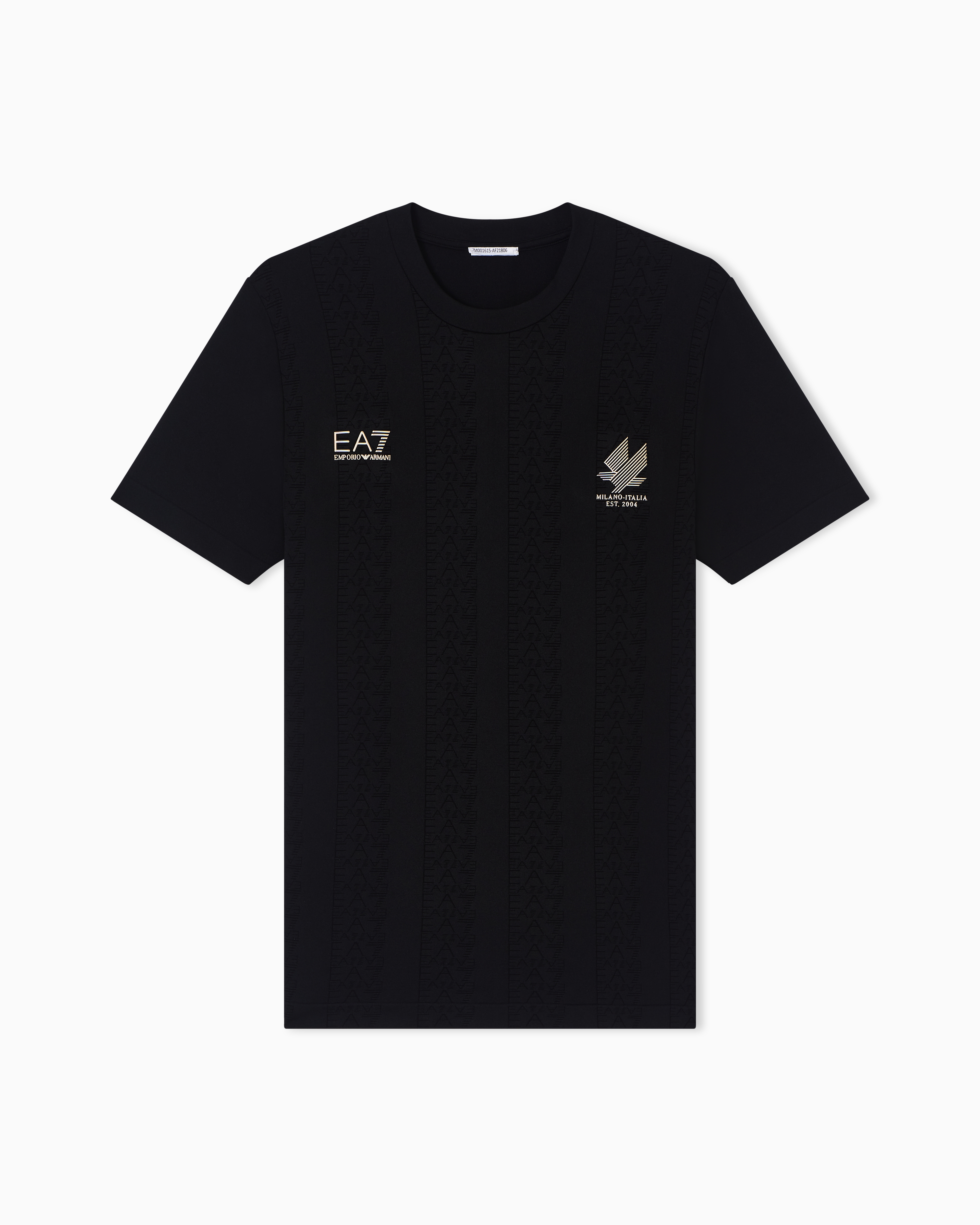 Soccer T-shirt in technical jacquard fabric