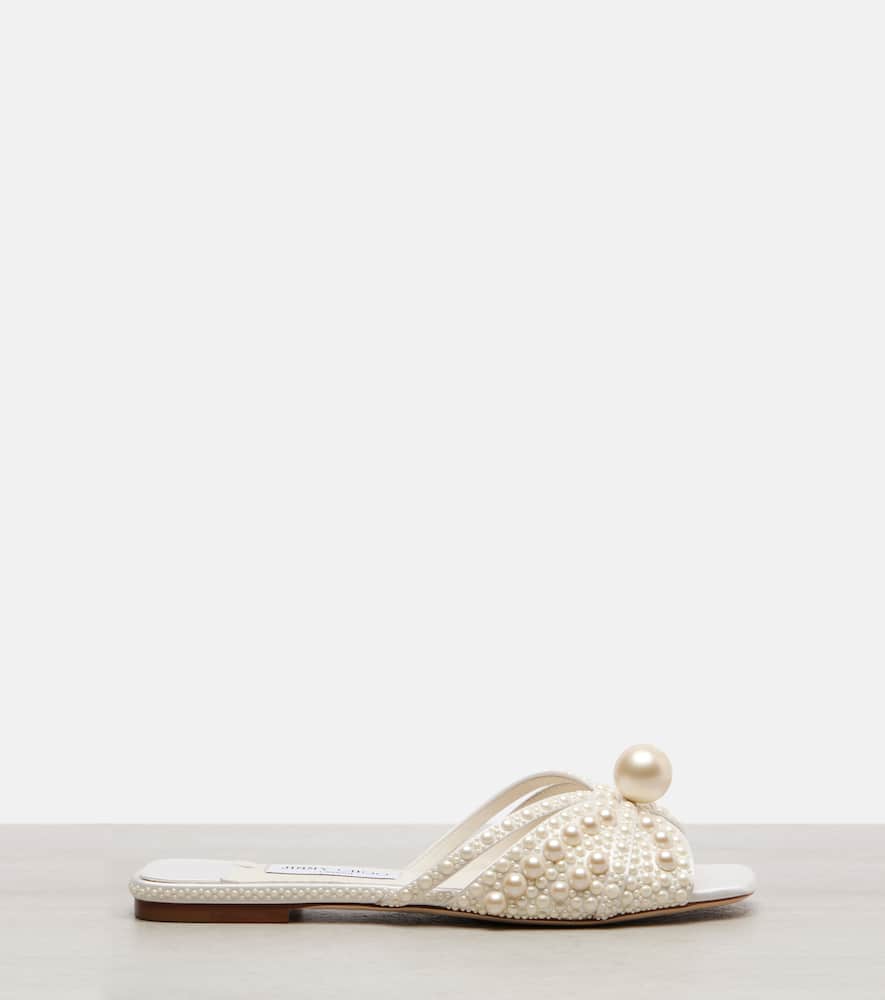 Siva embellished satin slides