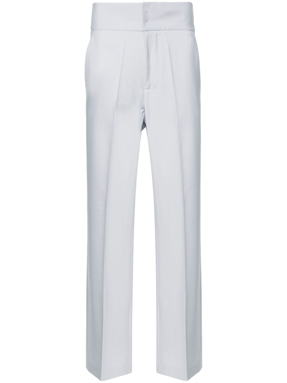 High-waisted tailored trousers - Grey