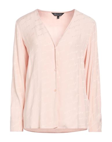 Woman Shirt Light pink Size L Viscose