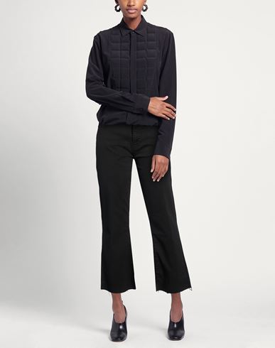 Woman Pants Black Size 31 Cotton, Elastomultiester, Elastane