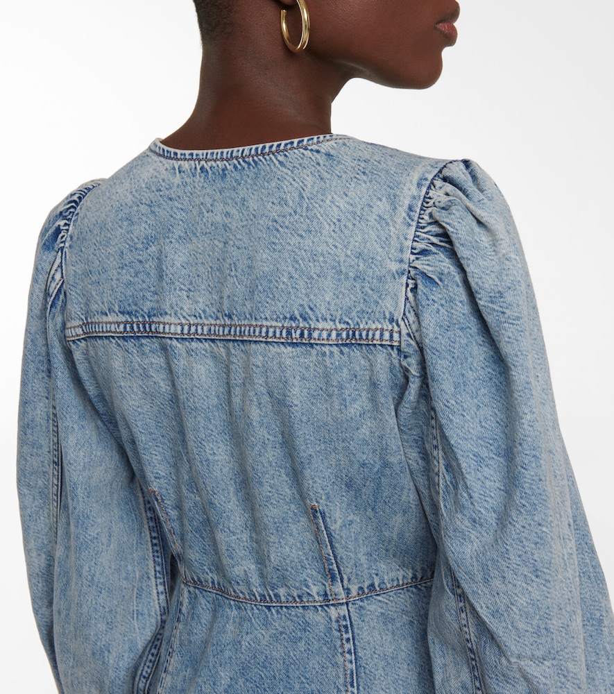 Denim midi dress