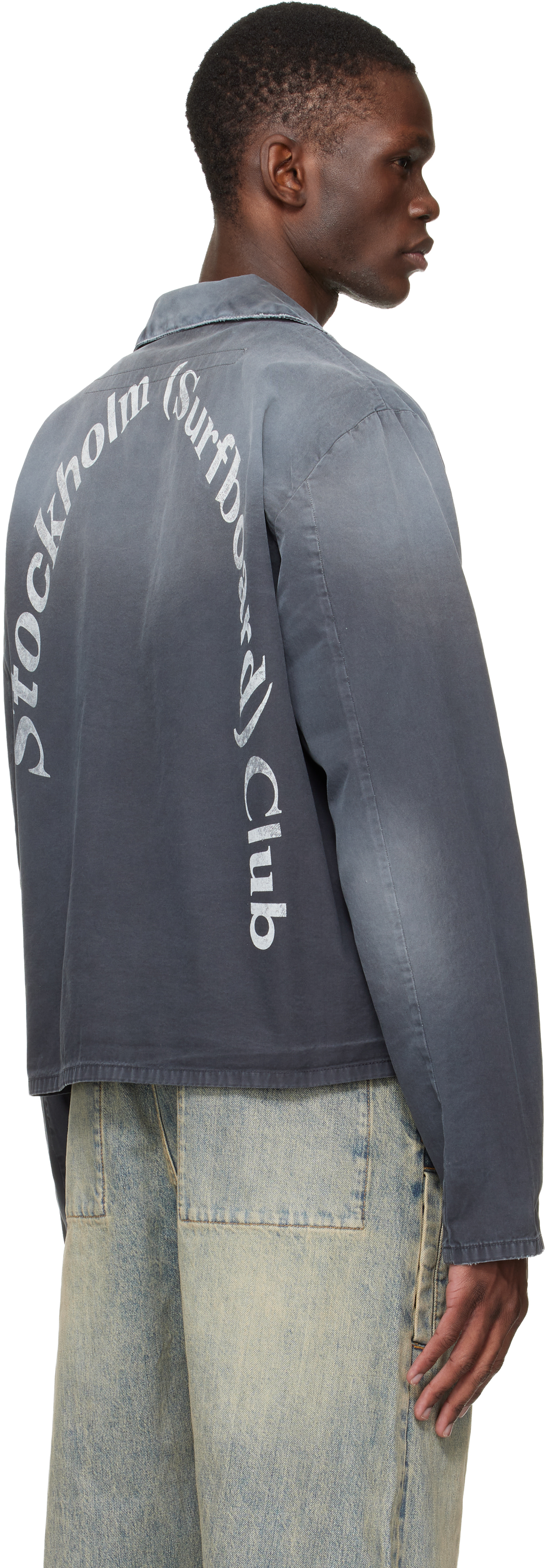 Black Cotton Logo Jacket
