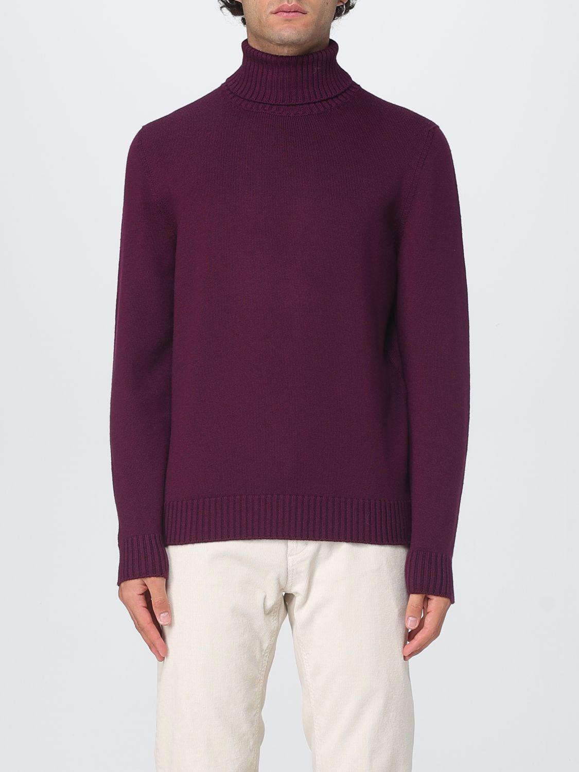 Sweater Men color Burgundy