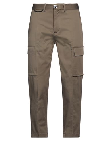 Man Pants Military green Size 31 Cotton, Elastane
