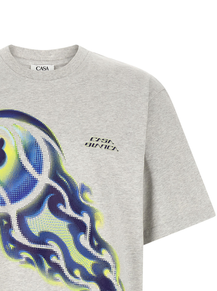 Flaming Tennis Ball T-shirt